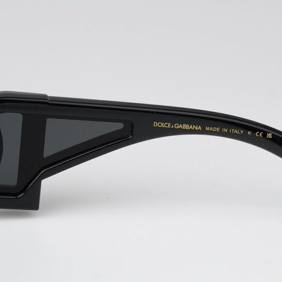 NEW D&G DG6197 501/87 Black Dark Grey Rectangle Unisex Sunglasses main image 7